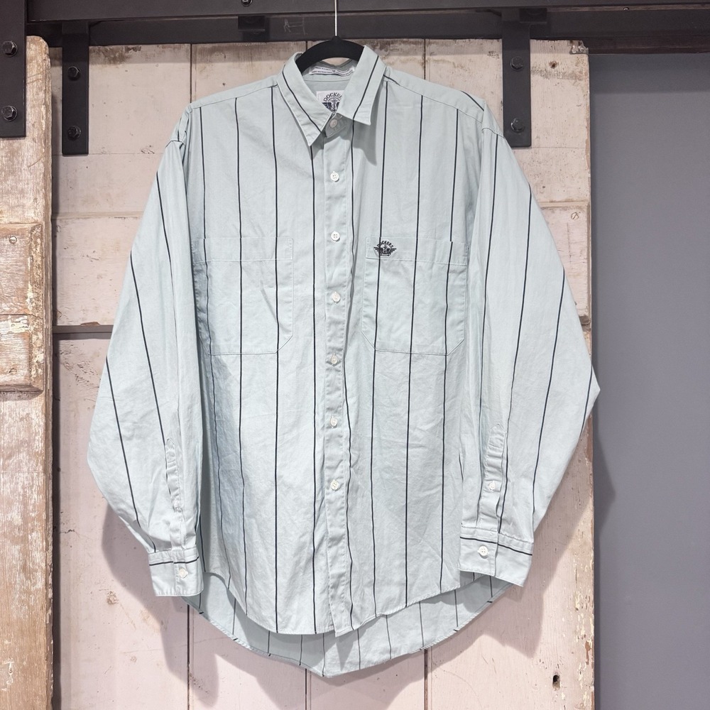 Vintage Dockers Levi's Long Sleeve Button Down Collared Shirt Cotton Men's M EUC